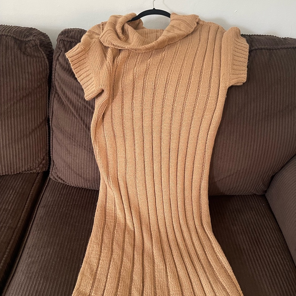 Cozy Tan Knit Sweater